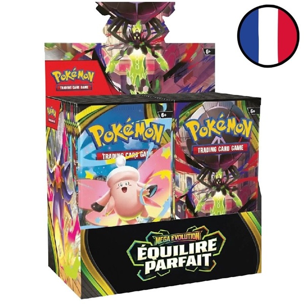 Pokemon Display Booster Box Fransk French Me03 Mega Evolution: Perfect Order 36 Boosters
