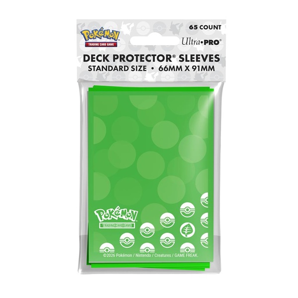 Pokemon Energy: Grass Type Deck Protector 65 Lommer Ultra Pro Sleeves  16742