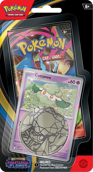 Pokemon Phantasmal Flames Checklane Blister: Cottonee