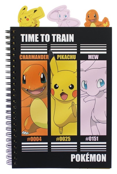 Pokemon: Project Book Time To Train Charmander Pikachu Mew A5 Notebook