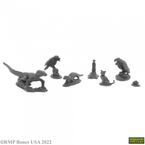 Reaper Bones Usa Dungeon Dwellers: Familiars Plastic Miniatures