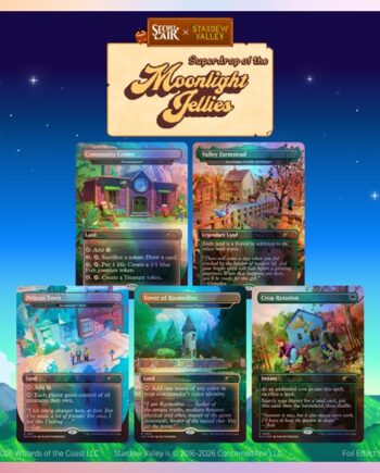 Secret Lair Drop Series  2026 : Superdrop Of The Moonlight Jellies: Secret Lair   Stardew Valley: Life In Pelican Town  Foil