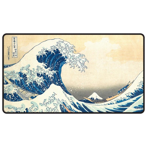 Spillemåtte  Playmat  The Great Wave Off Kanagawa Black Stitched Ultra Pro  16602