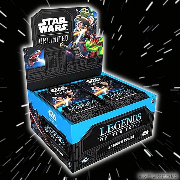 Star Wars: Unlimited Tcg Set  : Legends Of The Force Booster Display  Box Med 24 Packs