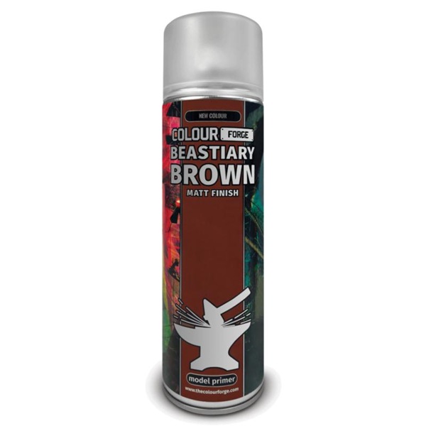 The Colour Forge Spray Model Primer : Signature Series Beastiary Brown 500ml