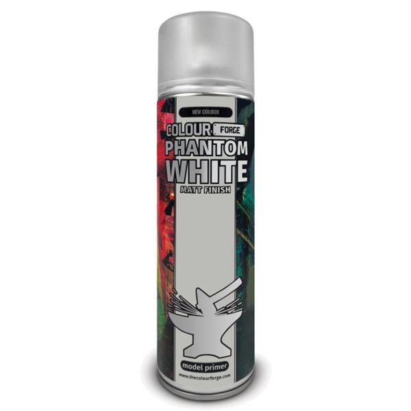The Colour Forge Spray Model Primer : Signature Series Phantom White 500ml