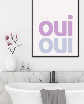 Toiletplakaten Oui Oui 21   29    A4  Kr  199 -