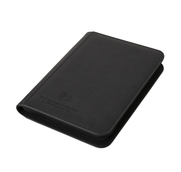 Treasurewise Wiseguard: Mini Zippered  -pocket Binder  Holder 160 Kort  Black
