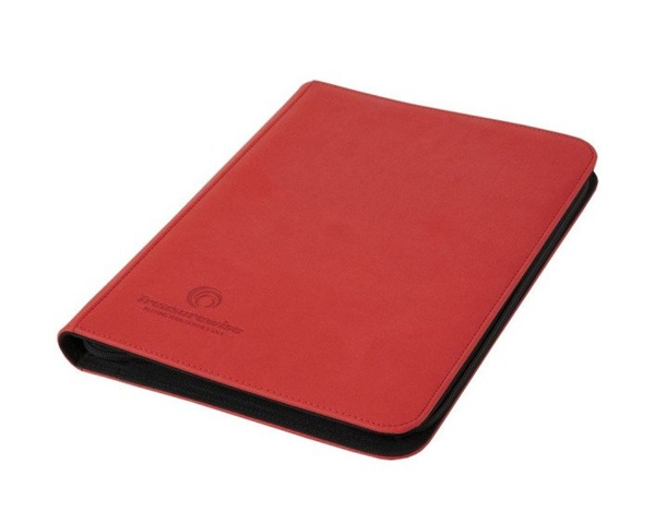 Treasurewise Wiseguard: Zippered  -pocket Binder  Holder 360 Kort  Red