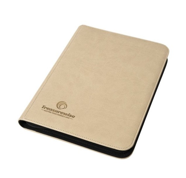Treasurewise Wiseguard: Zippered  -pocket Binder  Holder 360 Kort  White