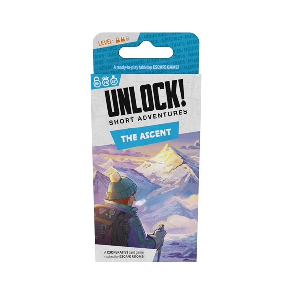 Unlock Short Adventures 13: The Ascent Engelsk Cooperative Escape Room Puzzle Card Game