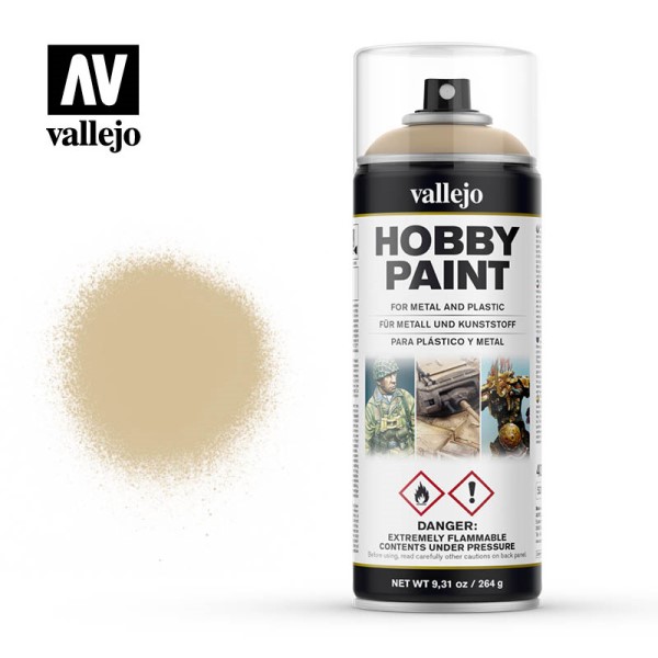 Vallejo Hobby Paint Primer Sprays: Bone White 400ml