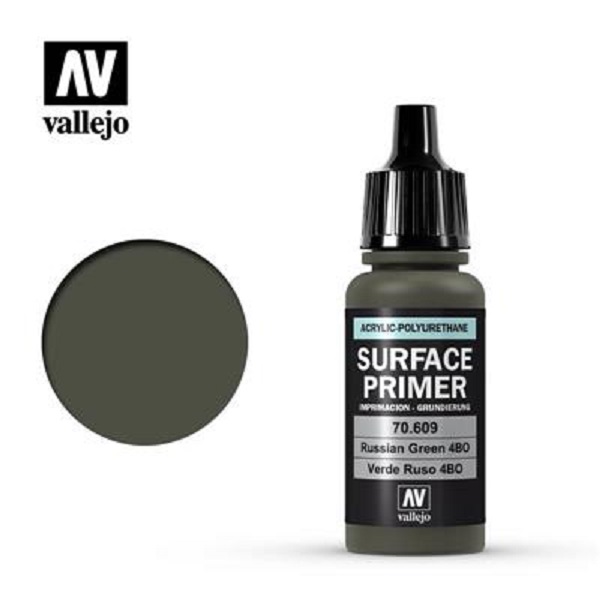 Vallejo Primer  Acrylic-polyurethane : Russian Green 4bo  17 Ml