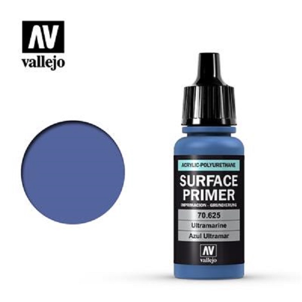 Vallejo Primer Acrylic-polyurethane : Ultramarine Blue 18 Ml