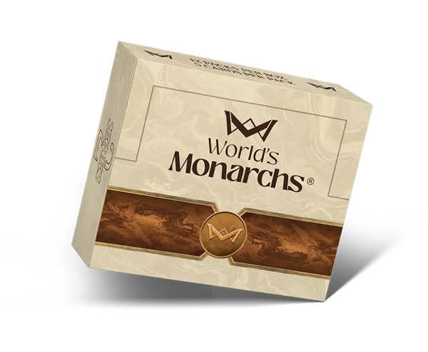 World Monarchs: Collectible Trading Cards Series Booster Display Box Med 12 Pakker